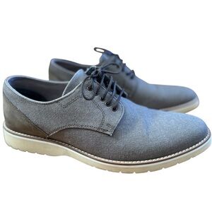 Steve Madden Gray Canvas Derby with Cream Sole